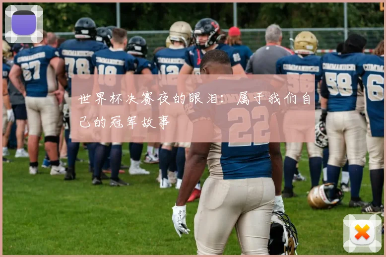 世界杯决赛夜的眼泪:属于我们自己的冠军故事