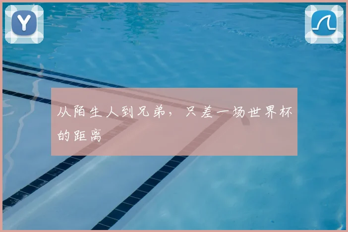 从陌生人到兄弟，只差一场世界杯的距离