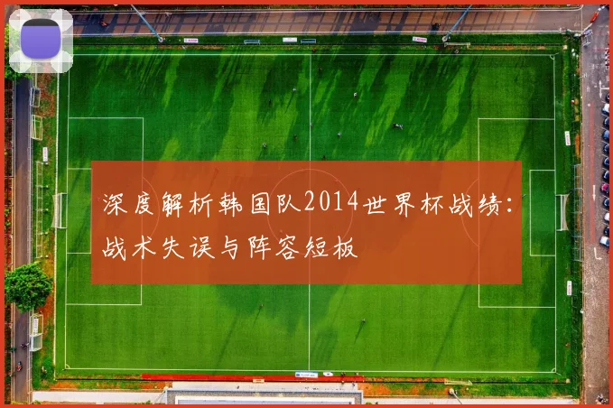 深度解析韩国队2014世界杯战绩：战术失误与阵容短板
